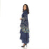 Long Sleeve Multi Layer Dress - DR1298 Black Print